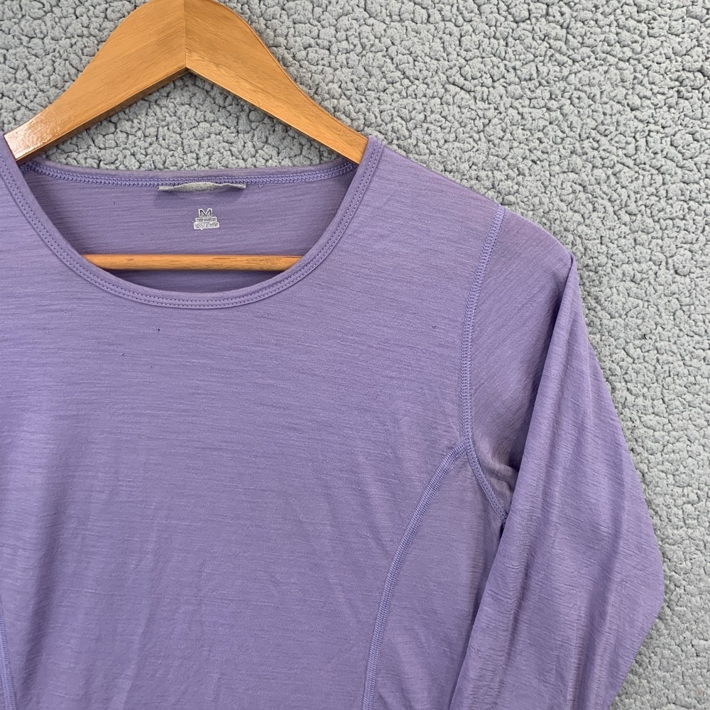 READ Smartwool Women Medium 100% Merino Wool 150 Base Layer Top Long Sleeve - Picture 2 of 14